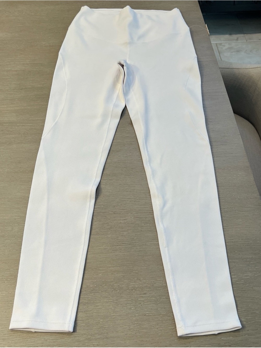 NWT Free People Movement Women's White Yoga Leggings S Pull-On Stretch MSRP $98